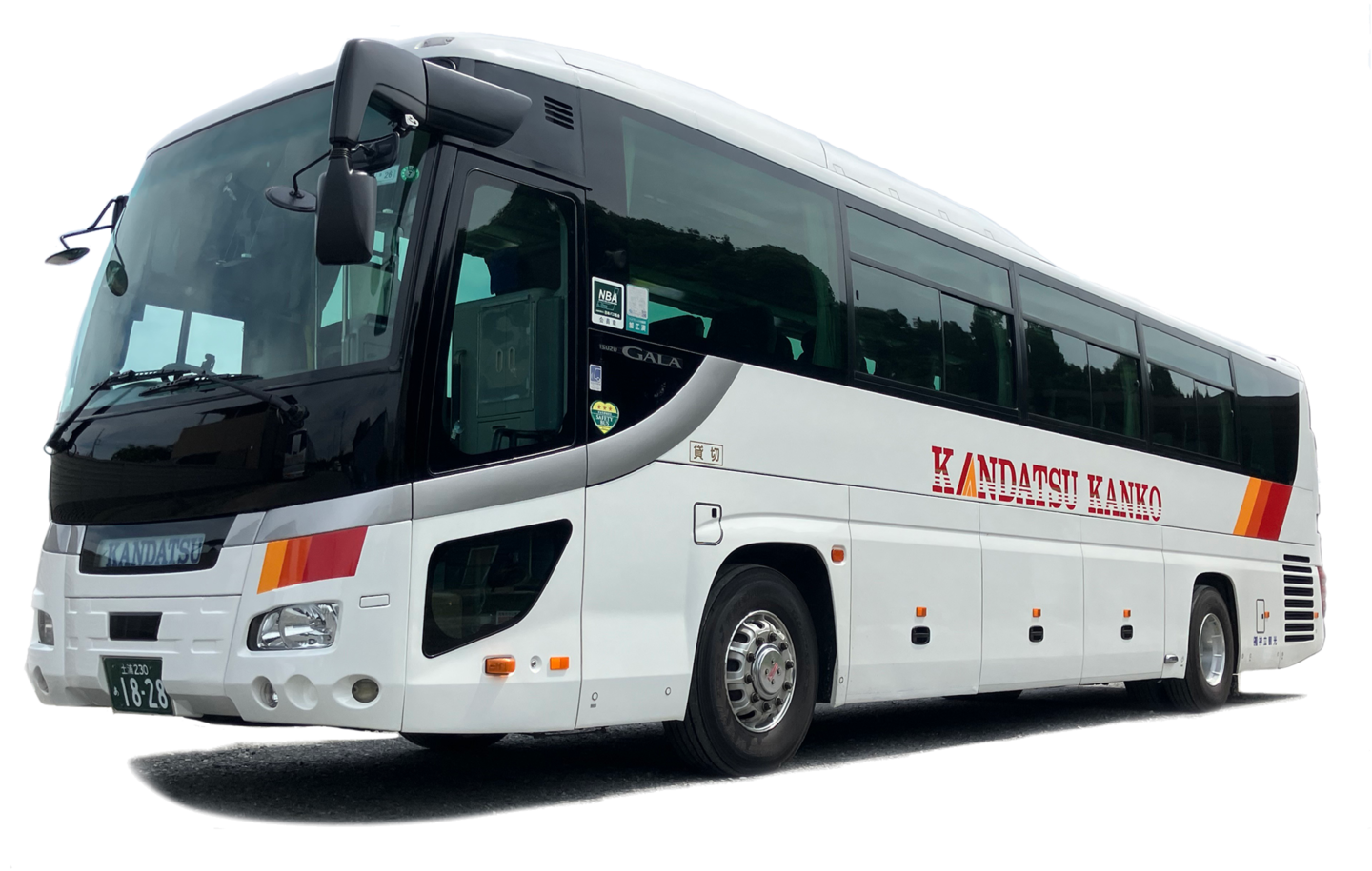 神立観光の４２名乗りのバスの外観